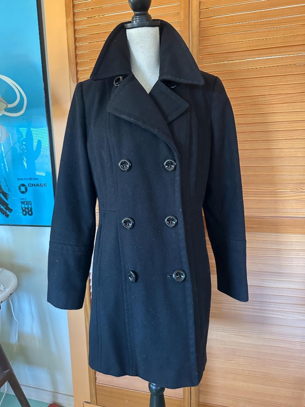 Vintage ANNE KLEIN Pea Coat Designer Car Coat Stylish Jacket